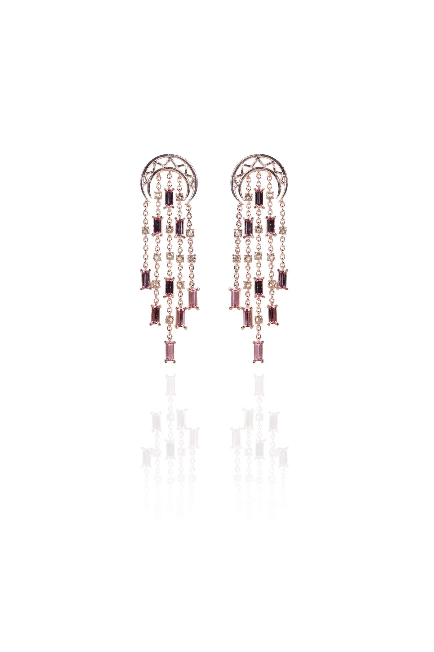 esme rumba earrings pink fashion jewellery indian designer wear online shopping melange singapore