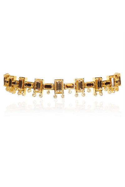 esme tap choker gold fashion jewellery indian designer wear online shopping melange singapore