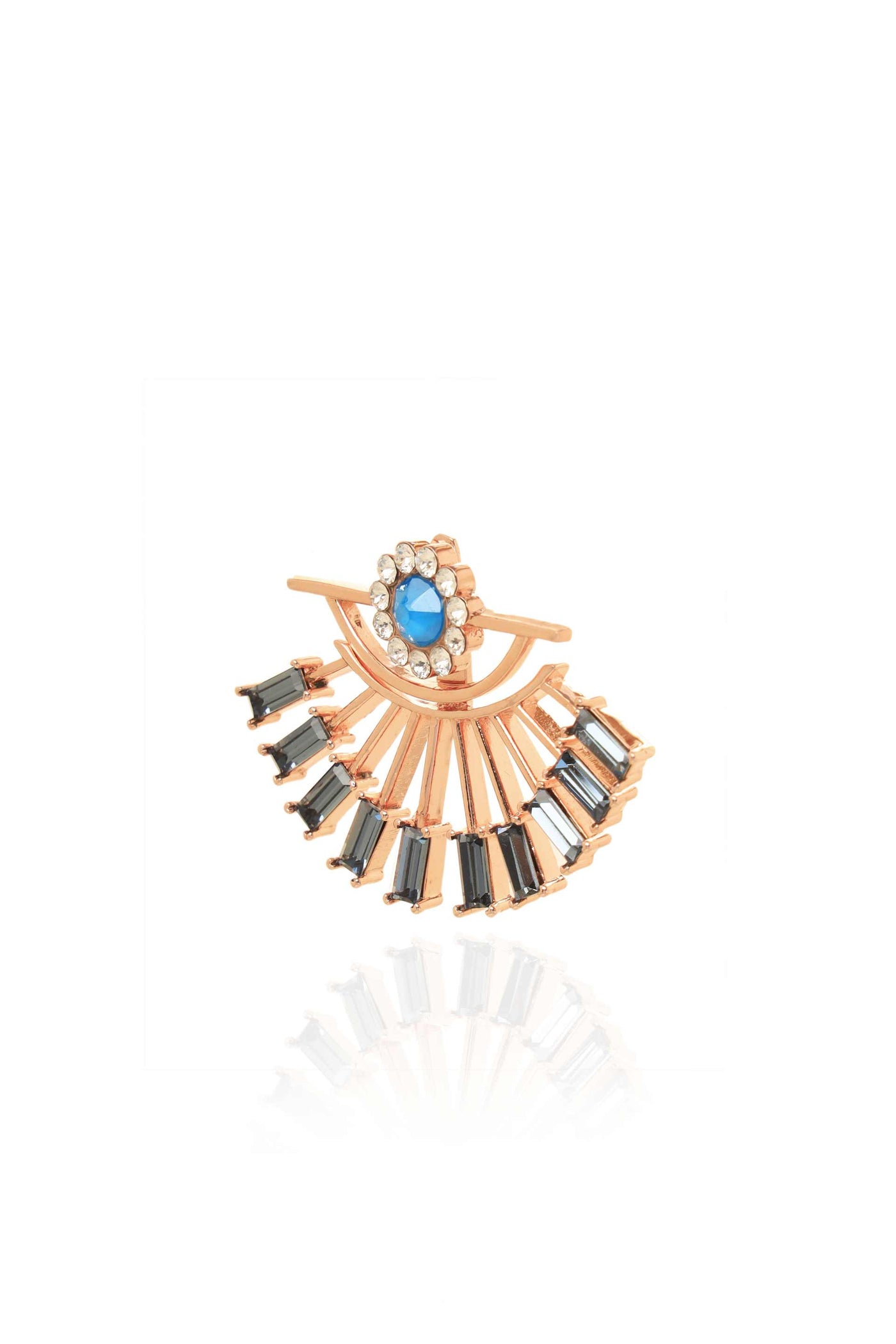 Esme Canary Earrings Blue fashion jewellery online shopping melange singapore indian designer wear