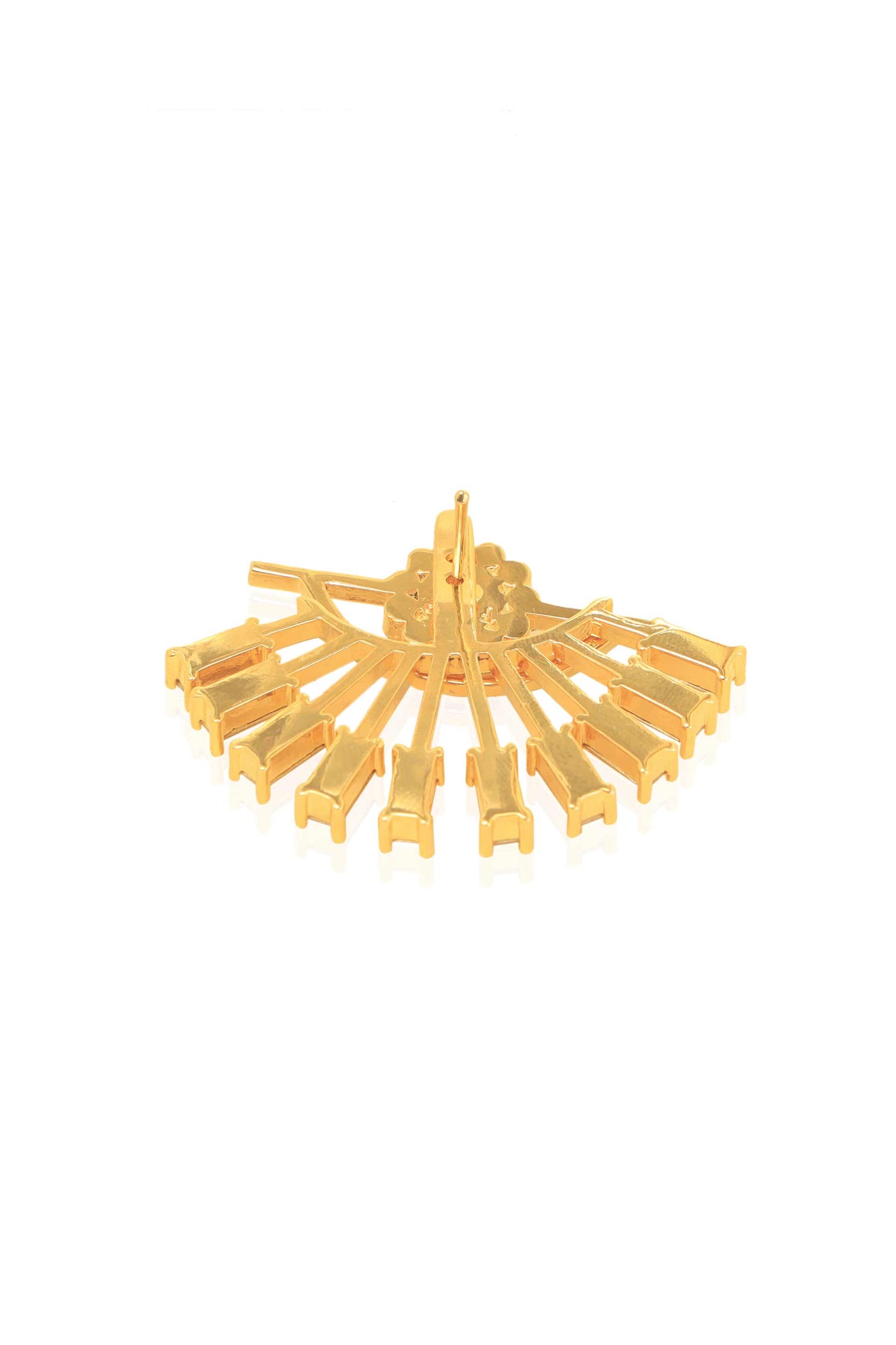 Esme Canary Earrings Gold fashion jewellery online shopping melange singapore indian designer wear