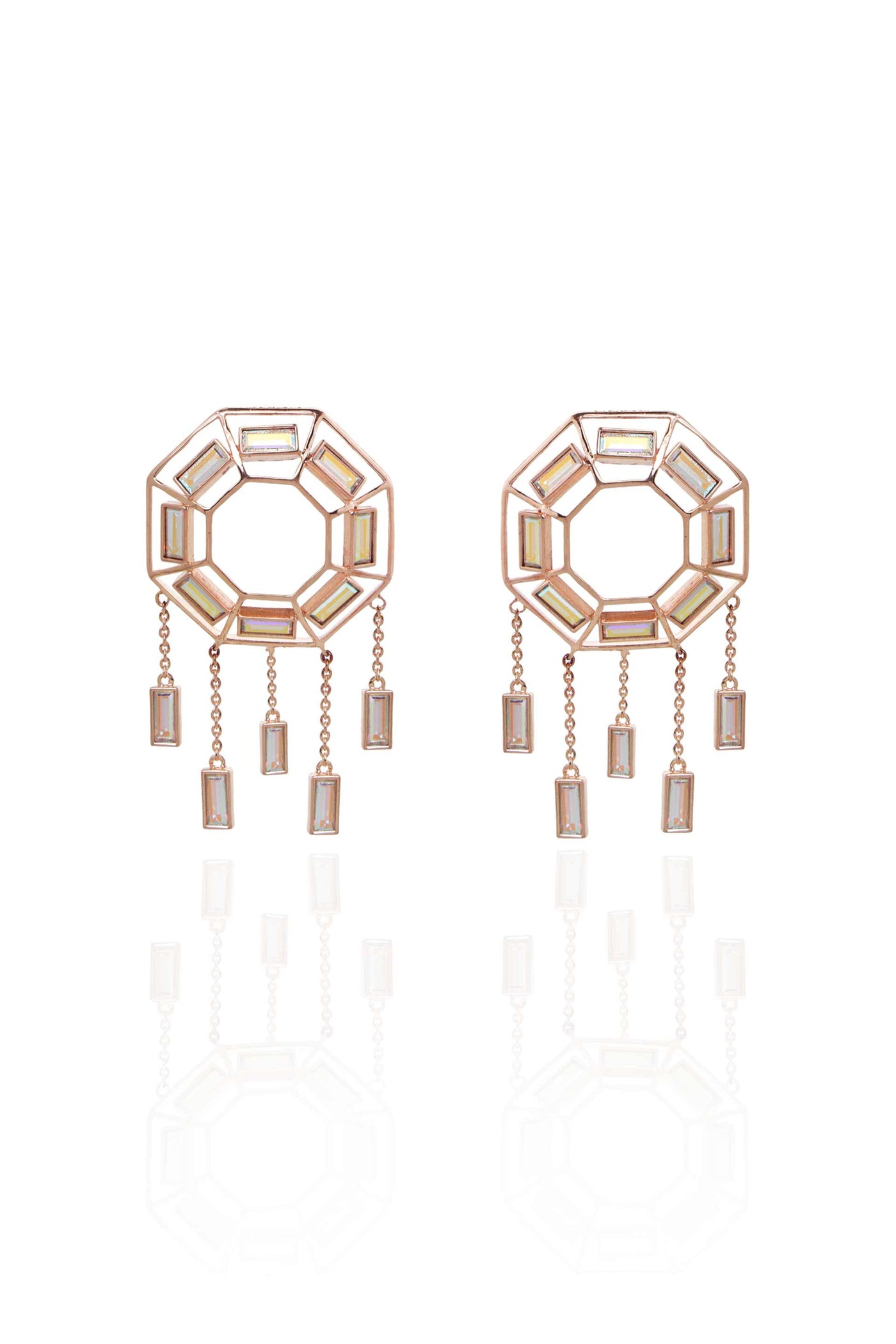 Esme Dove Earrings rose fashion jewellery online shopping melange singapore indian designer wear