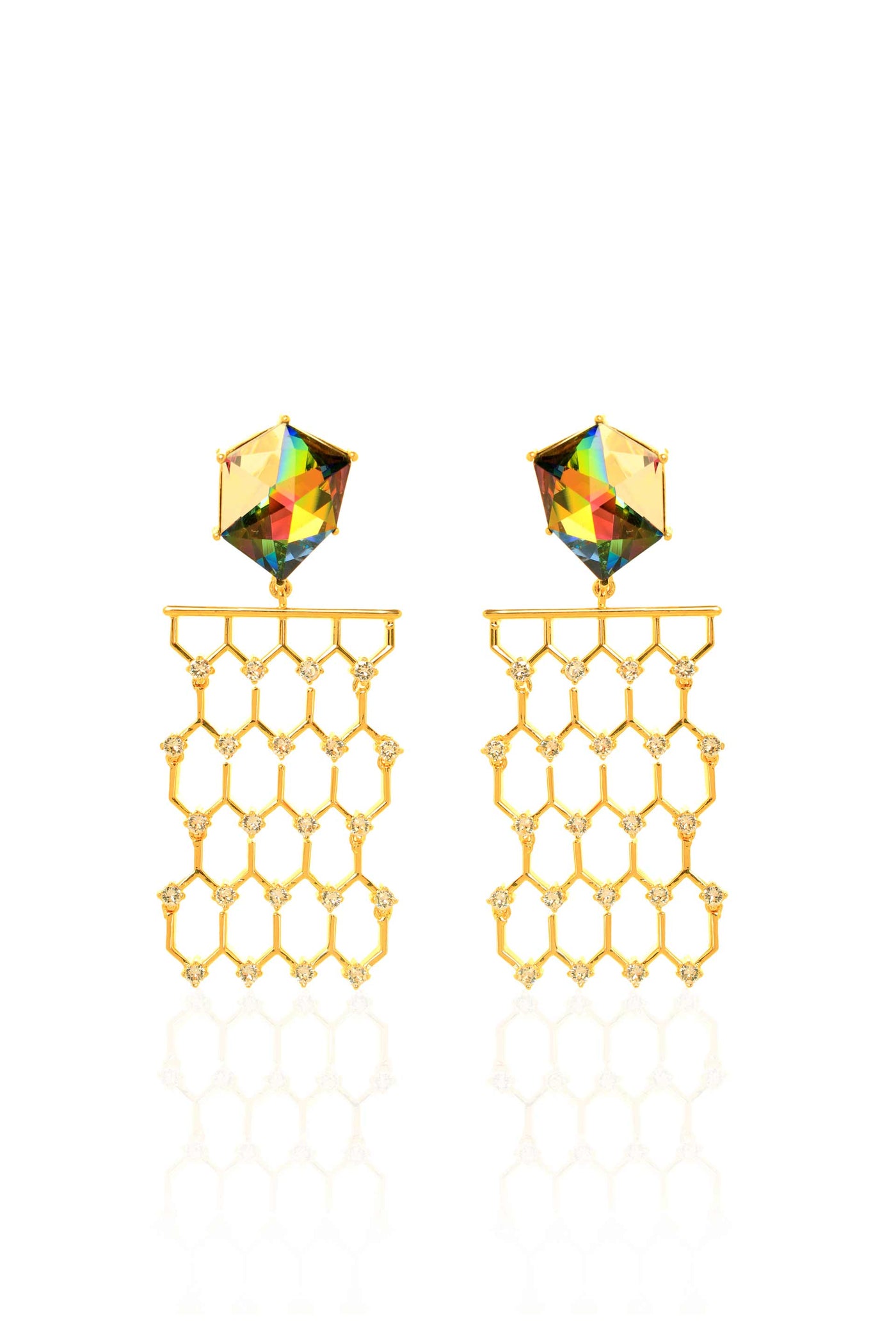 Esme Eagle Earrings multicolor fashion jewellery online shopping melange singapore indian designer wear
