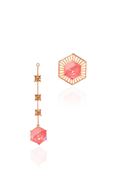 Esme Flamingo Earrings pink fashion jewellery online shopping melange singapore indian designer wear