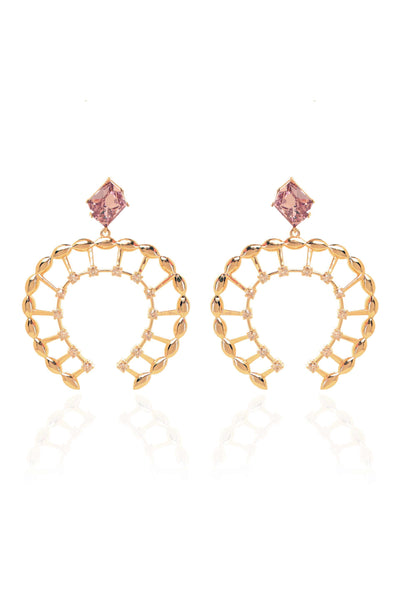 Esme Goose Earrings Lavender fashion jewellery online shopping melange singapore indian designer wear