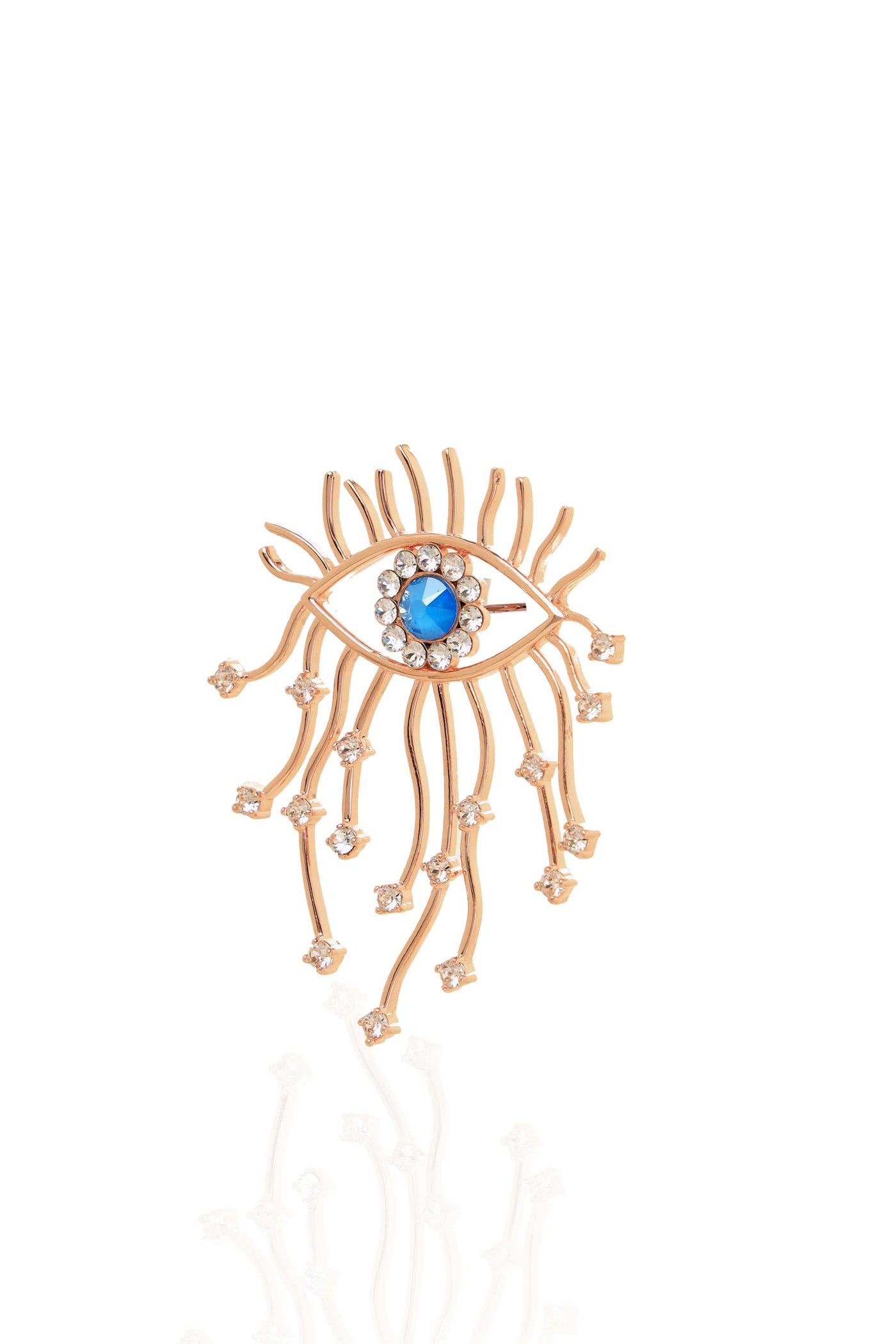 Esme Owl Earrings Blue fashion jewellery online shopping melange singapore indian designer wear
