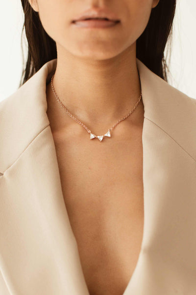 Esme Robin Necklace rose gold fashion jewellery online shopping melange singapore indian designer wear