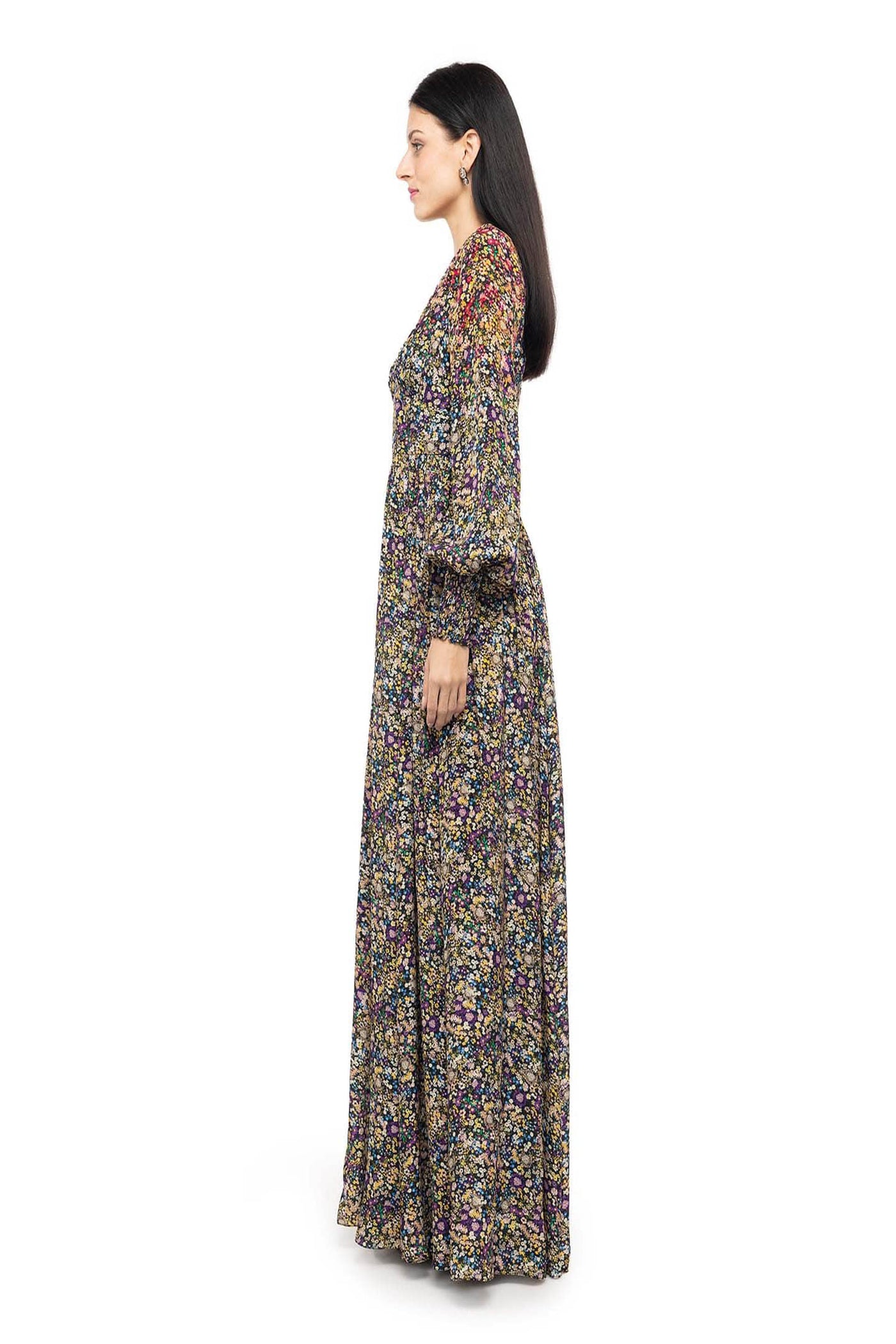 Gaya Carla Dress Multi-color western indian designer wear online shopping melange singapore