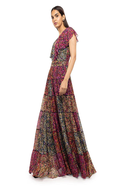 Gaya Carnation Dress Multi-color western indian designer wear online shopping melange singapore