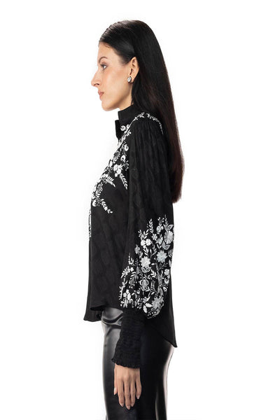 Gaya Guliana Top black western indian designer wear online shopping melange singapore