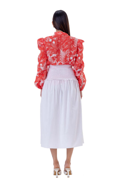 gaya Lily Skirt white western indian designer wear online shopping melange singapore