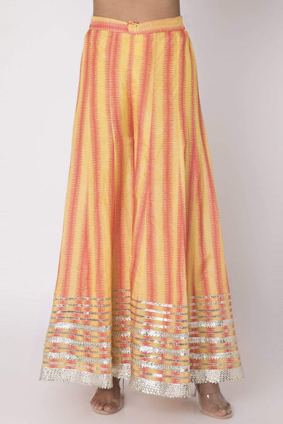 Gopi vaid - Sitara - Yellow Radha Sharara set - Indian Designer wear Online Shopping