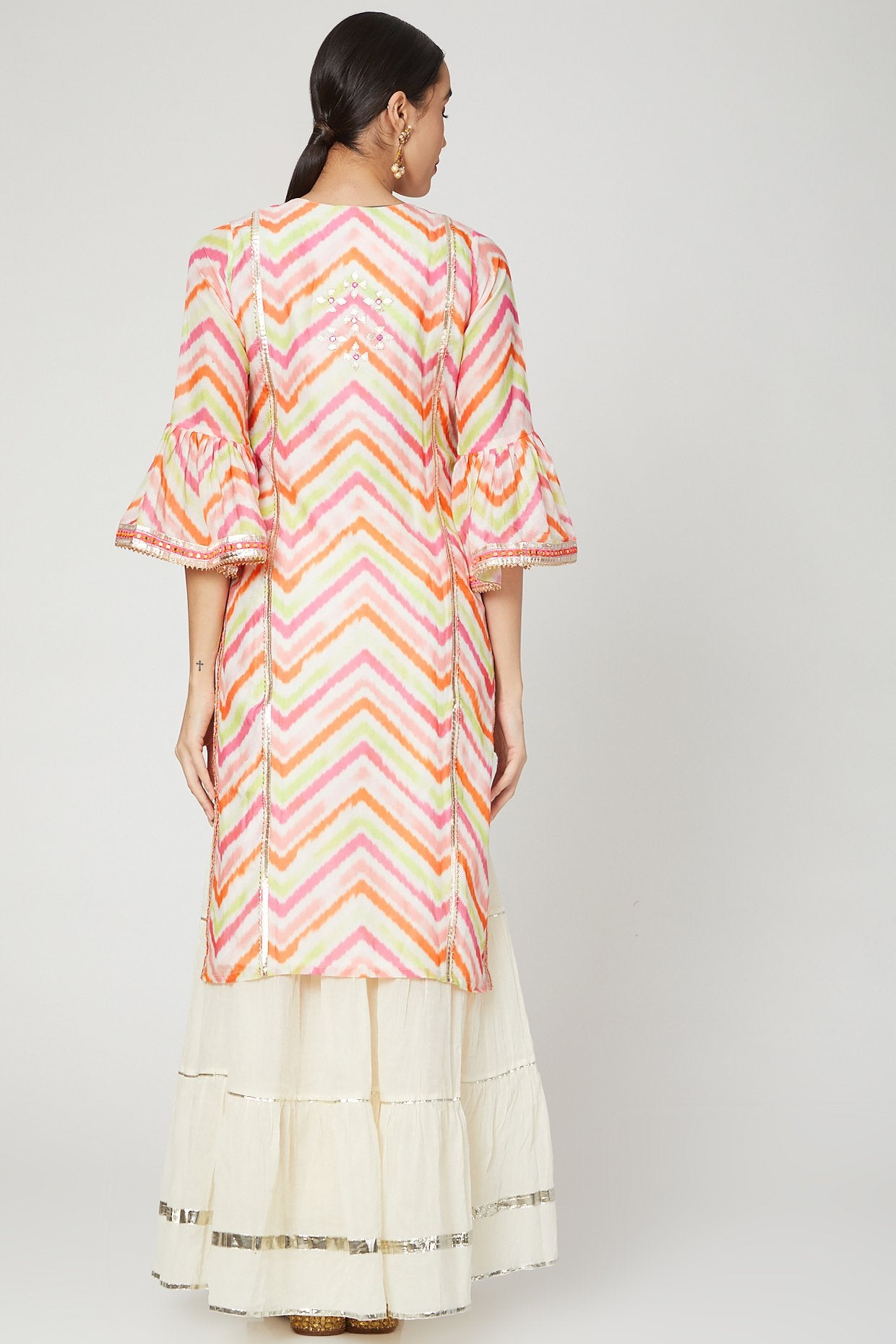 Gopi vaid - Sitara - Utsav Pink Tunic - Indian Designer wear Online Shopping