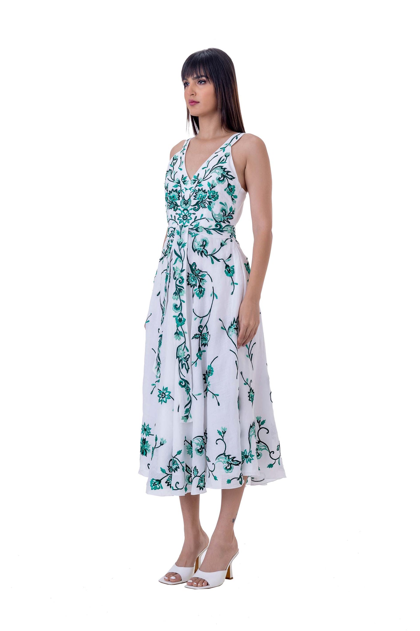 gaya Daisy Dress white western indian designer wear online shopping melange singapore