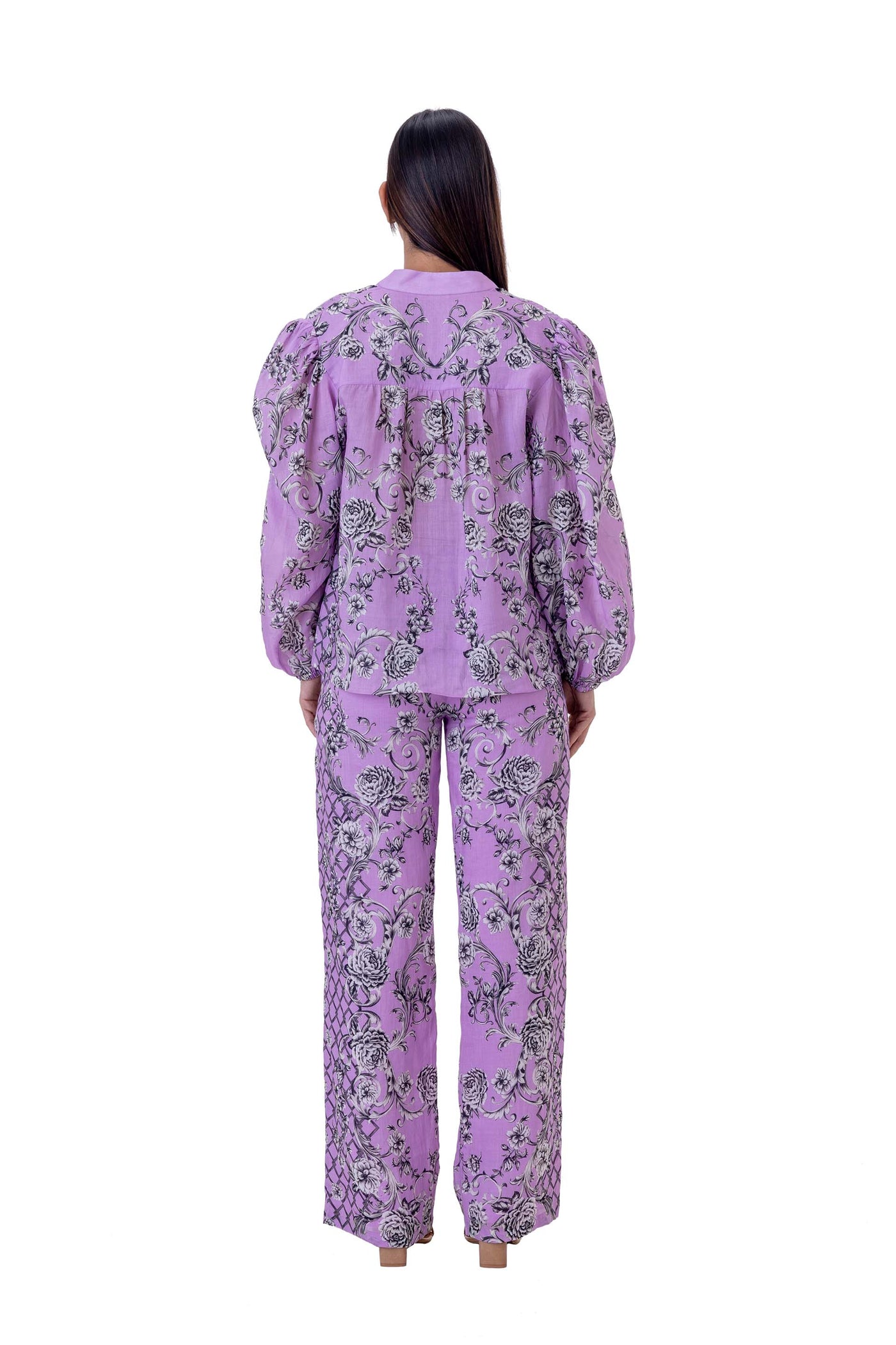 gaya Floss Set purple western indian designer wear online shopping melange singapore