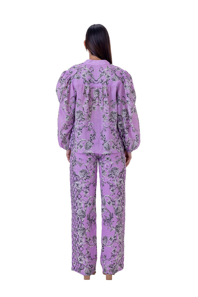 gaya Floss Set purple western indian designer wear online shopping melange singapore