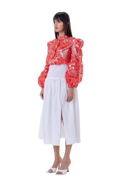 gaya Lily Skirt white western indian designer wear online shopping melange singapore