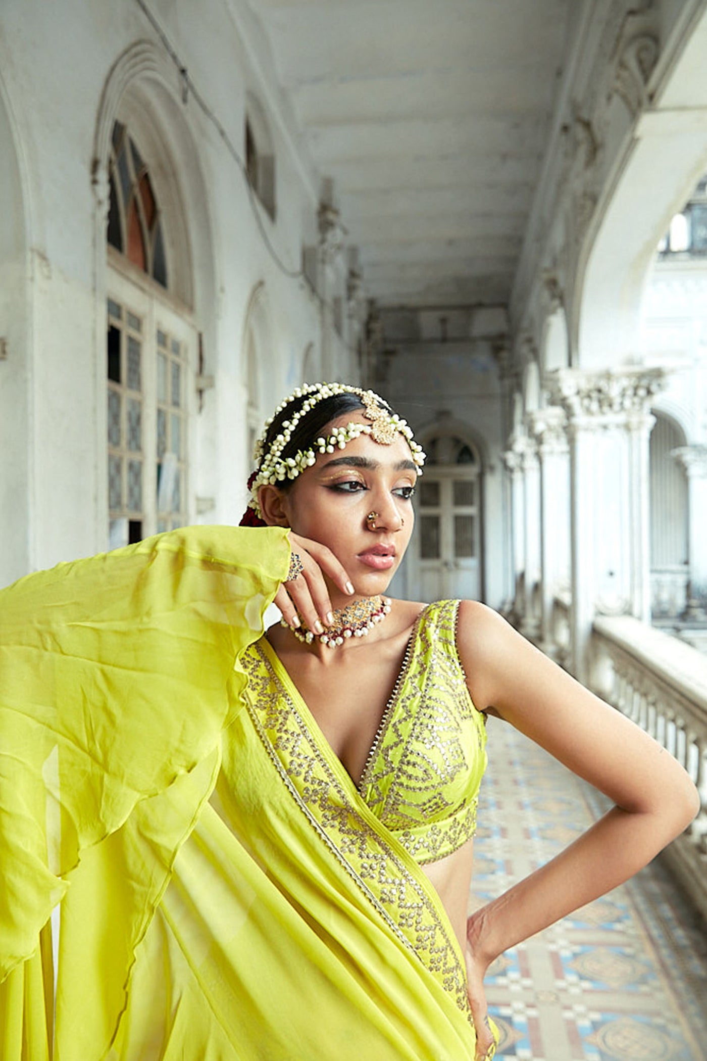 Gopi Vaid Abshar Saree festive indian designer womenswear fashion online shopping melange singapore