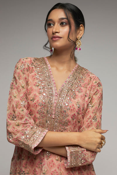 Gopi Nusrat dhoti set blush pink indian designer womenswear fashion online shopping melange singapore