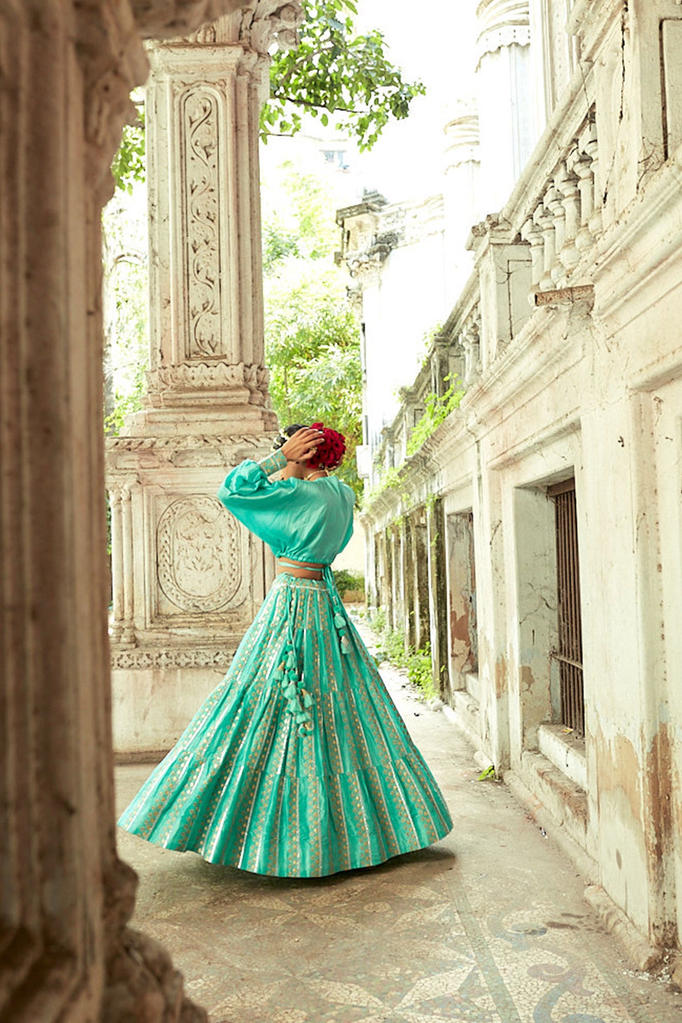 Gopi Vaid Falak Skirt Set festive indian designer womenswear fashion online shopping melange singapore