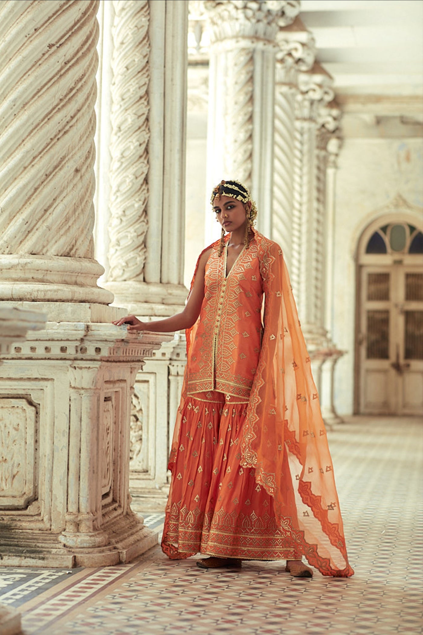 Gopi Vaid Rakhi Sharara festive indian designer womenswear fashion online shopping melange singapore