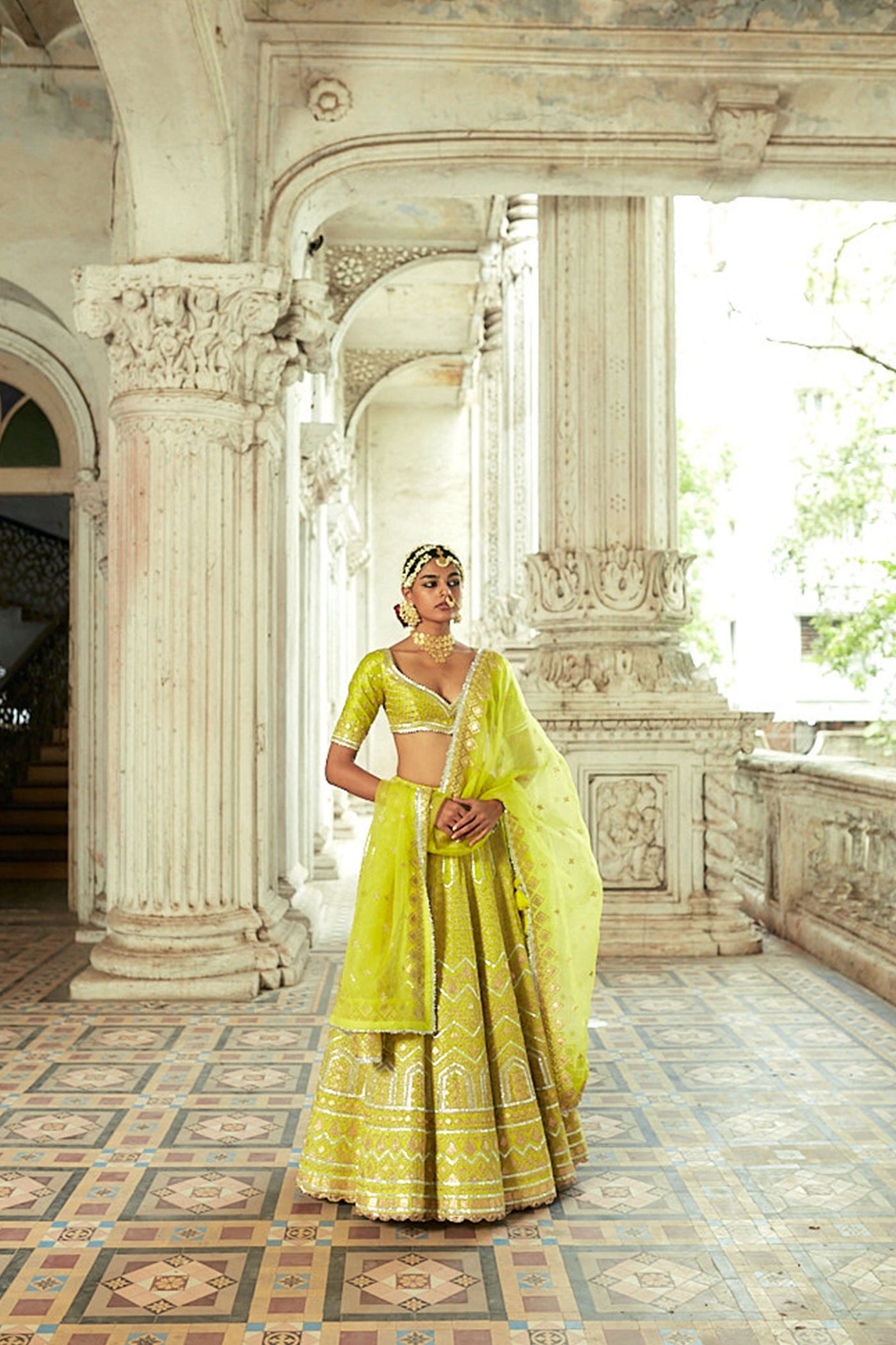 Gopi Vaid Shahi Lehenga festive indian designer womenswear fashion online shopping melange singapore