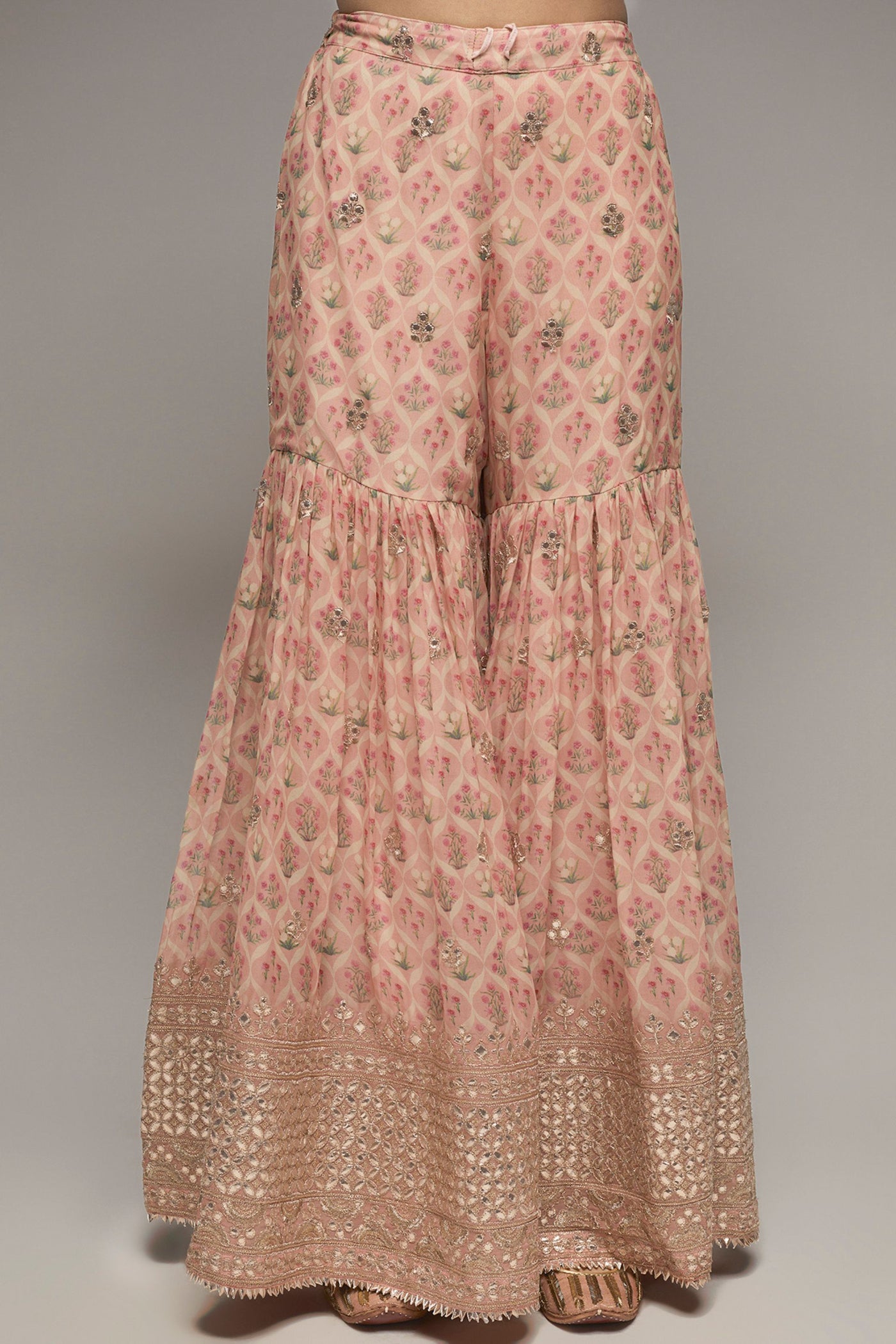 Gopi Vaid Nusrat selvless sharara set pink set indian designer womenswear fashion online shopping melange singapore