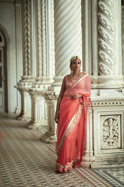 Gopi Vaid Uzvi Saree festive indian designer womenswear fashion online shopping melange singapore