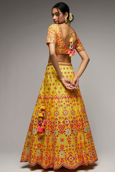 Gopi Vaid Mela Lehenga Set indian designer womenswear fashion online shopping melange singapore
