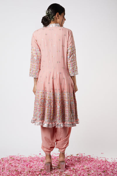 Gopi vaid Noor AG With Dhoti Pink festive indian designer wear online shopping melange singapore