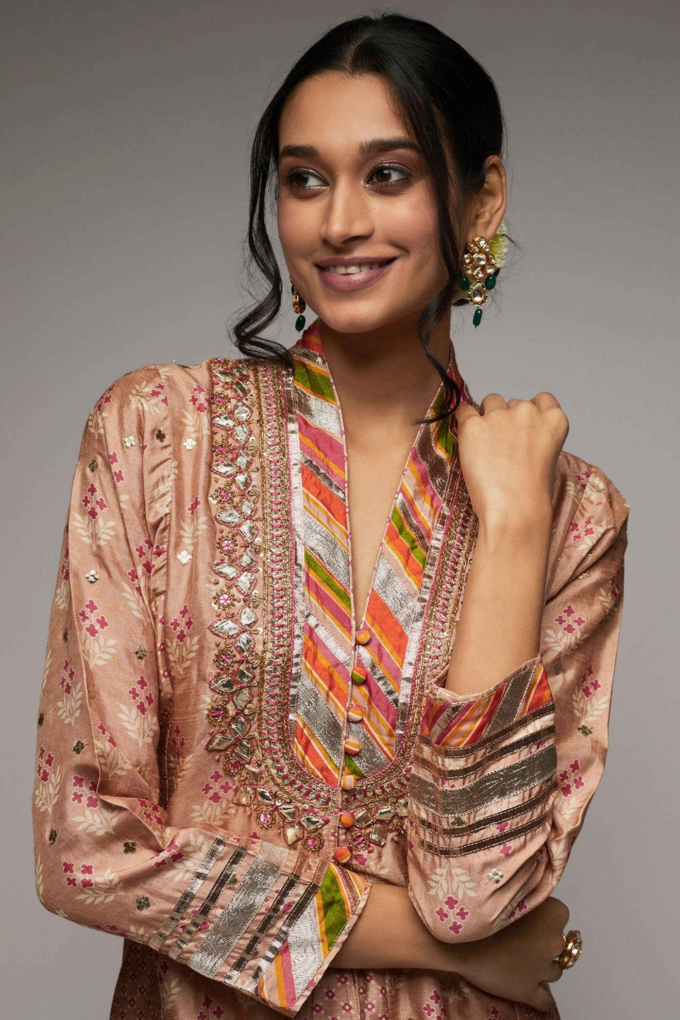 Gopi Vaid Tilla jacket tunictilla FO palazzo set indian designer womenswear fashion online shopping melange singapore
