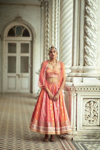 Gopi Vaid Zarra Lehenga festive indian designer womenswear fashion online shopping melange singapore