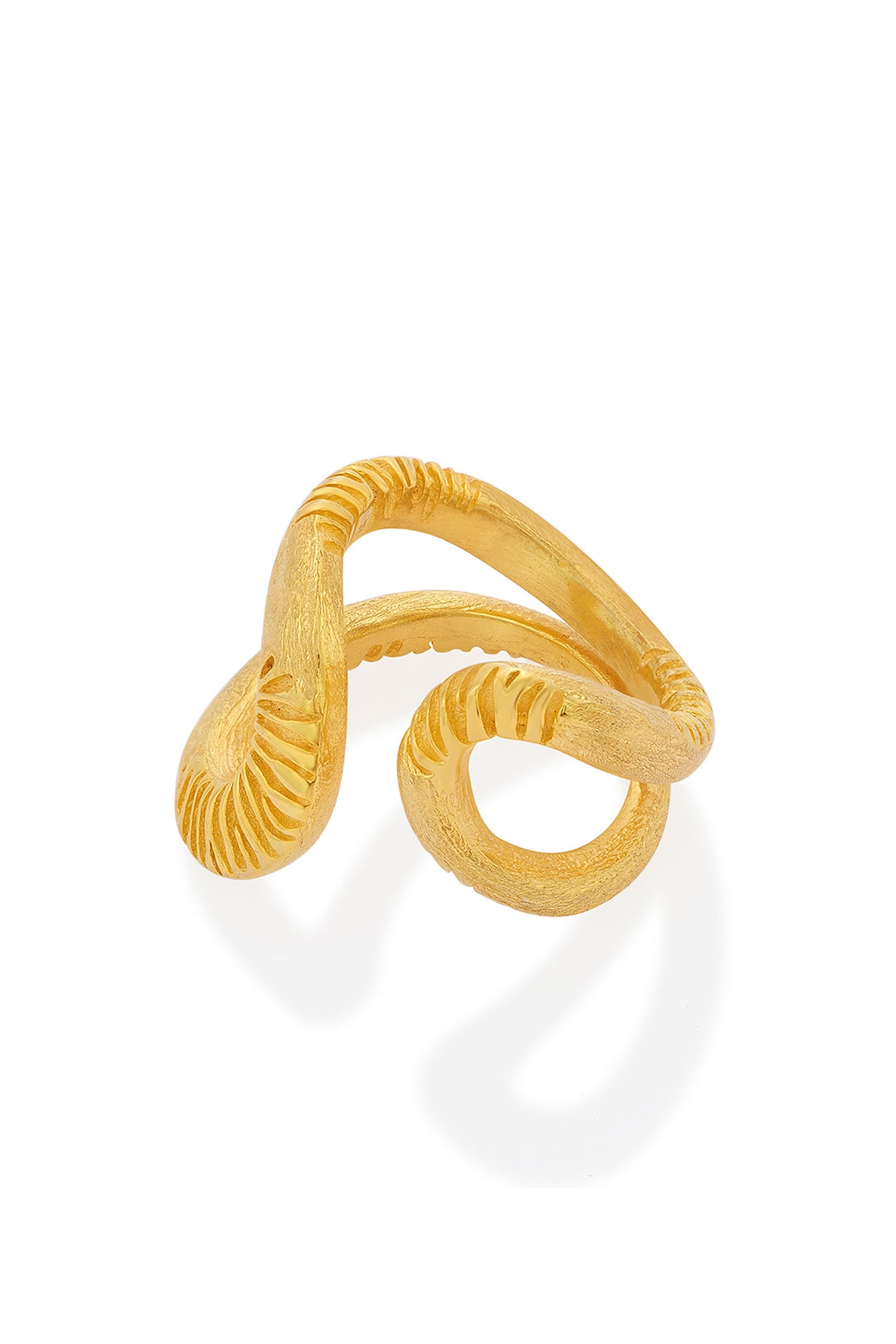 Isharya Nagini Textured Ring indian designer fashion jewellery online shopping melange singapore