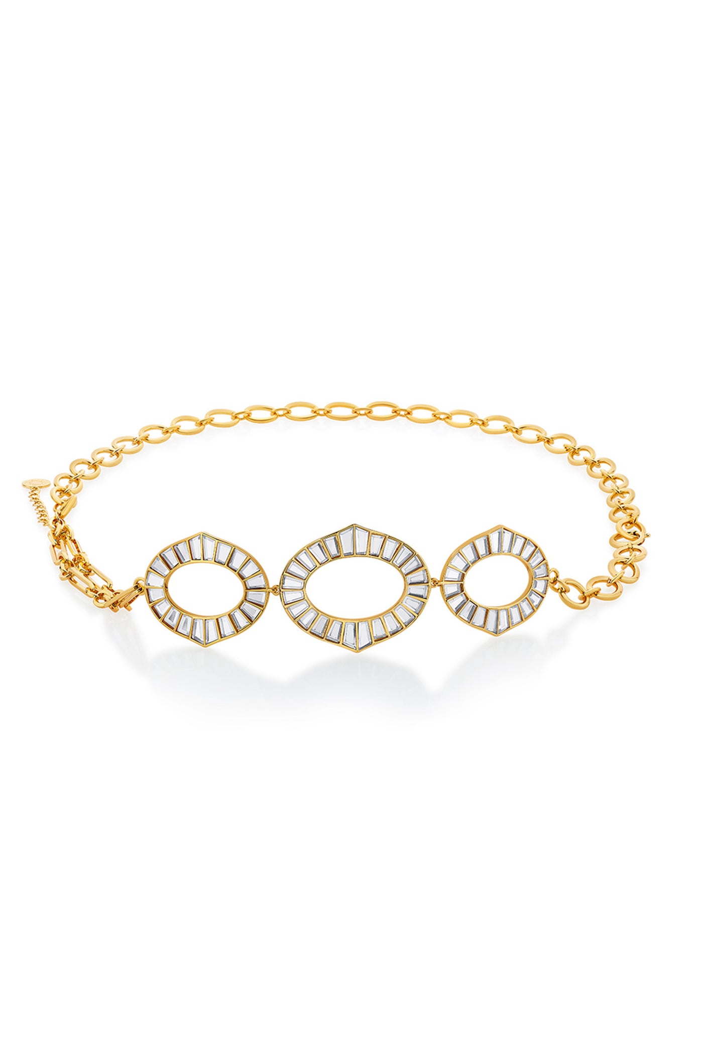 isharya Amara Double Hue Mirror Choker Necklace fashion jewellery online shopping melange singapore indian designer wear