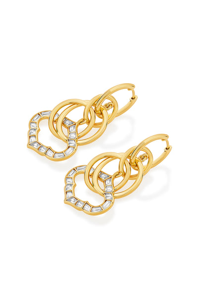 isharya Amara Interlocked Mughal Earrings fashion jewellery online shopping melange singapore indian designer wear