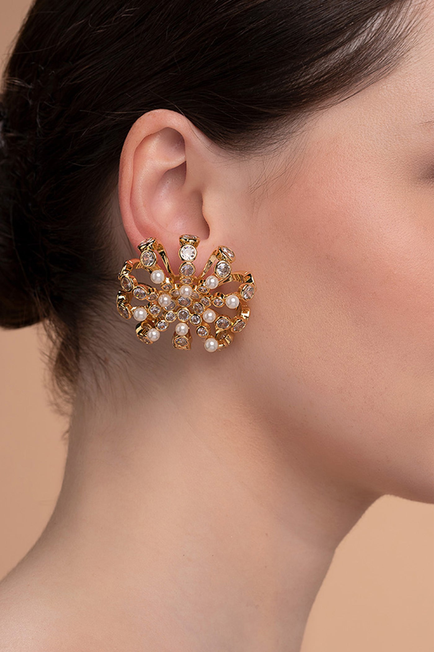 isharya Amara Lattice Star Earrings fashion jewellery online shopping melange singapore indian designer wear