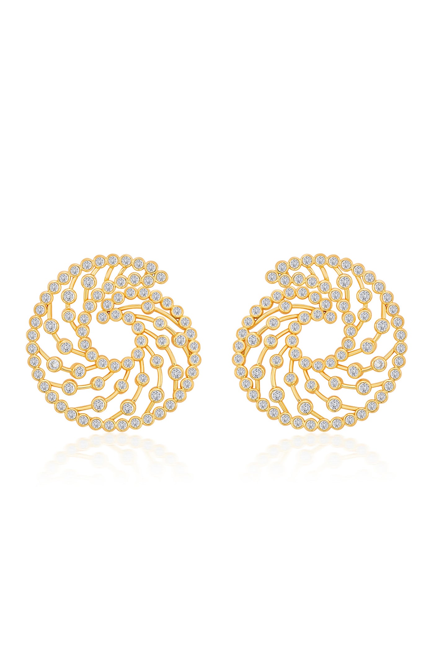 isharya Amara Lattice Swirl Earrings fashion jewellery online shopping melange singapore indian designer wear