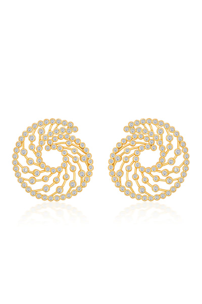 isharya Amara Lattice Swirl Earrings fashion jewellery online shopping melange singapore indian designer wear