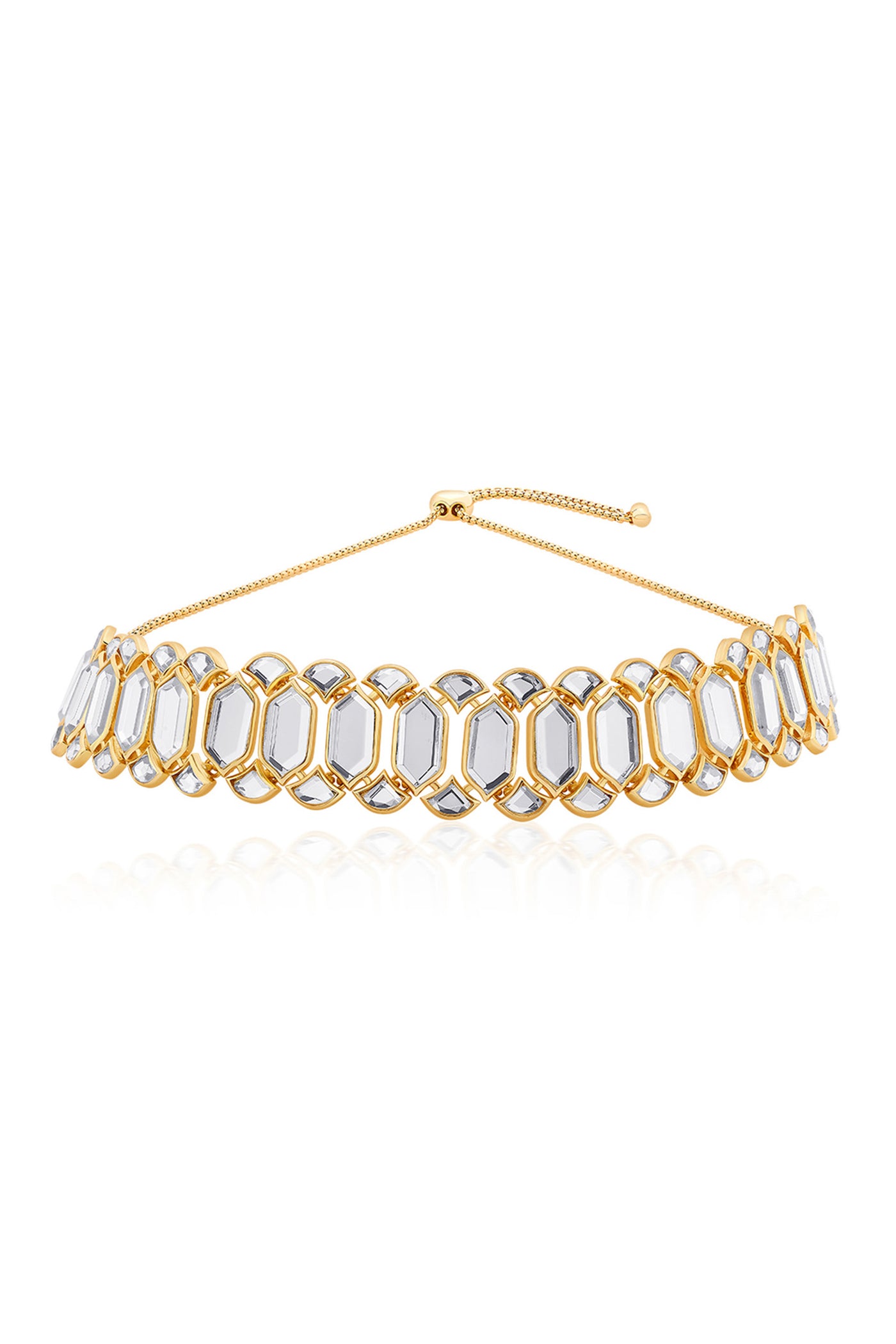 Isharya Amara Mirror Choker Necklace fashion jewellery online shopping melange singapore indian designer wear