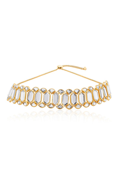 Isharya Amara Mirror Choker Necklace fashion jewellery online shopping melange singapore indian designer wear