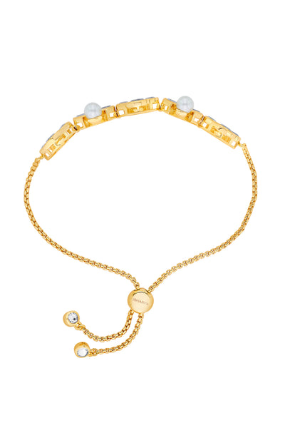 Isharya Amara Mirror Pearl Bracelet gold white fashion jewellery online shopping melange singapore indian designer wear