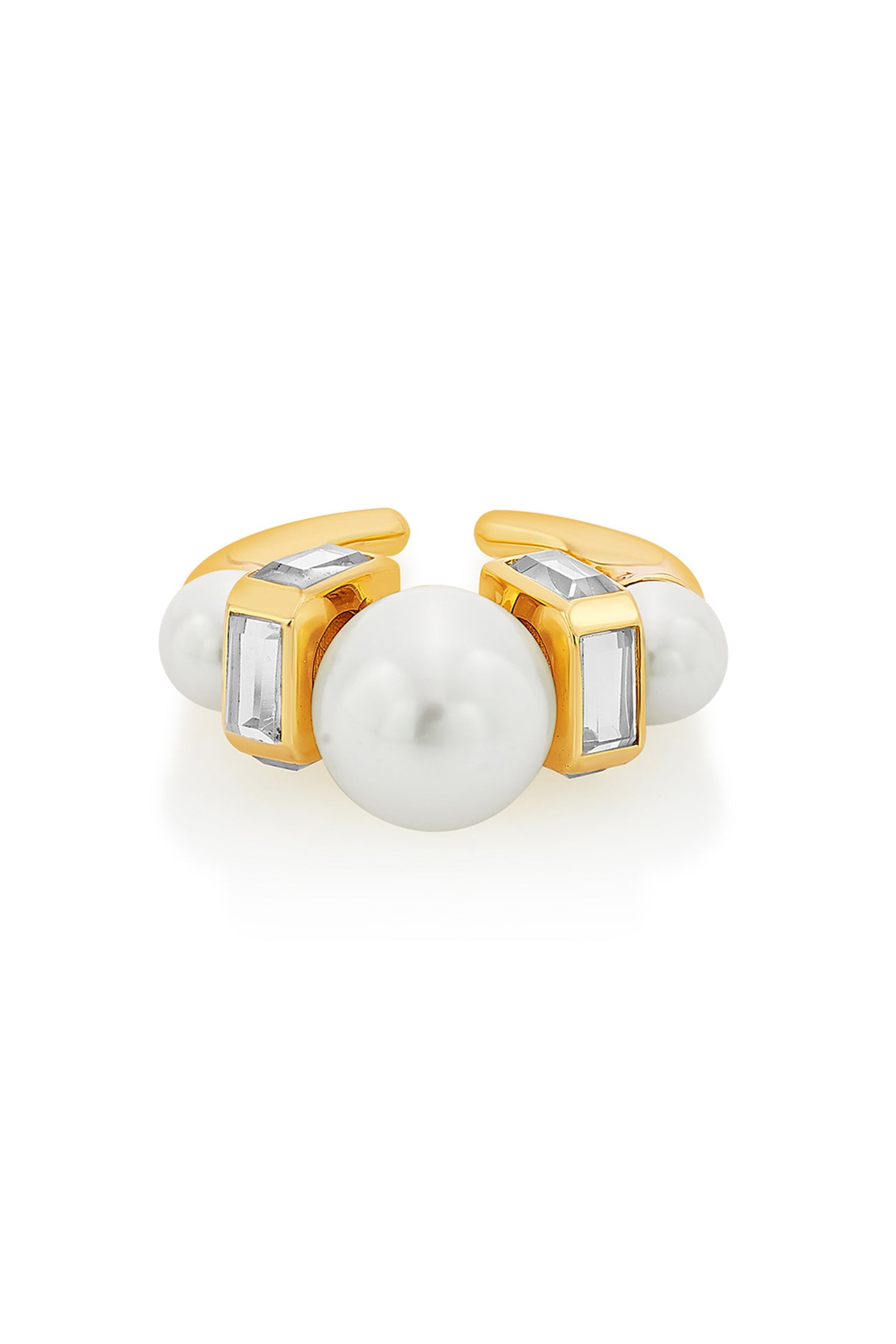 Isharya Amara Mirror Pearl Ring fashion jewellery online shopping melange singapore indian designer wear