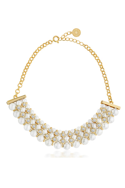 isharya Amara Pearl Statement Choker Necklace fashion jewellery online shopping melange singapore indian designer wear