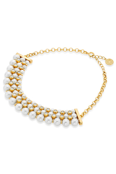 isharya Amara Pearl Statement Choker Necklace fashion jewellery online shopping melange singapore indian designer wear