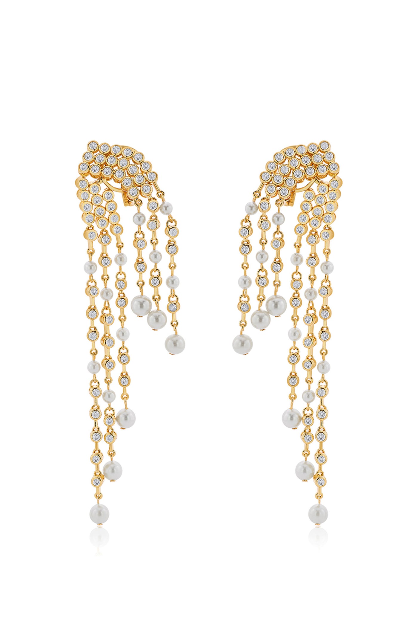 Isharya Amara Waterfall Pearl Earrings fashion jewellery online shopping melange singapore