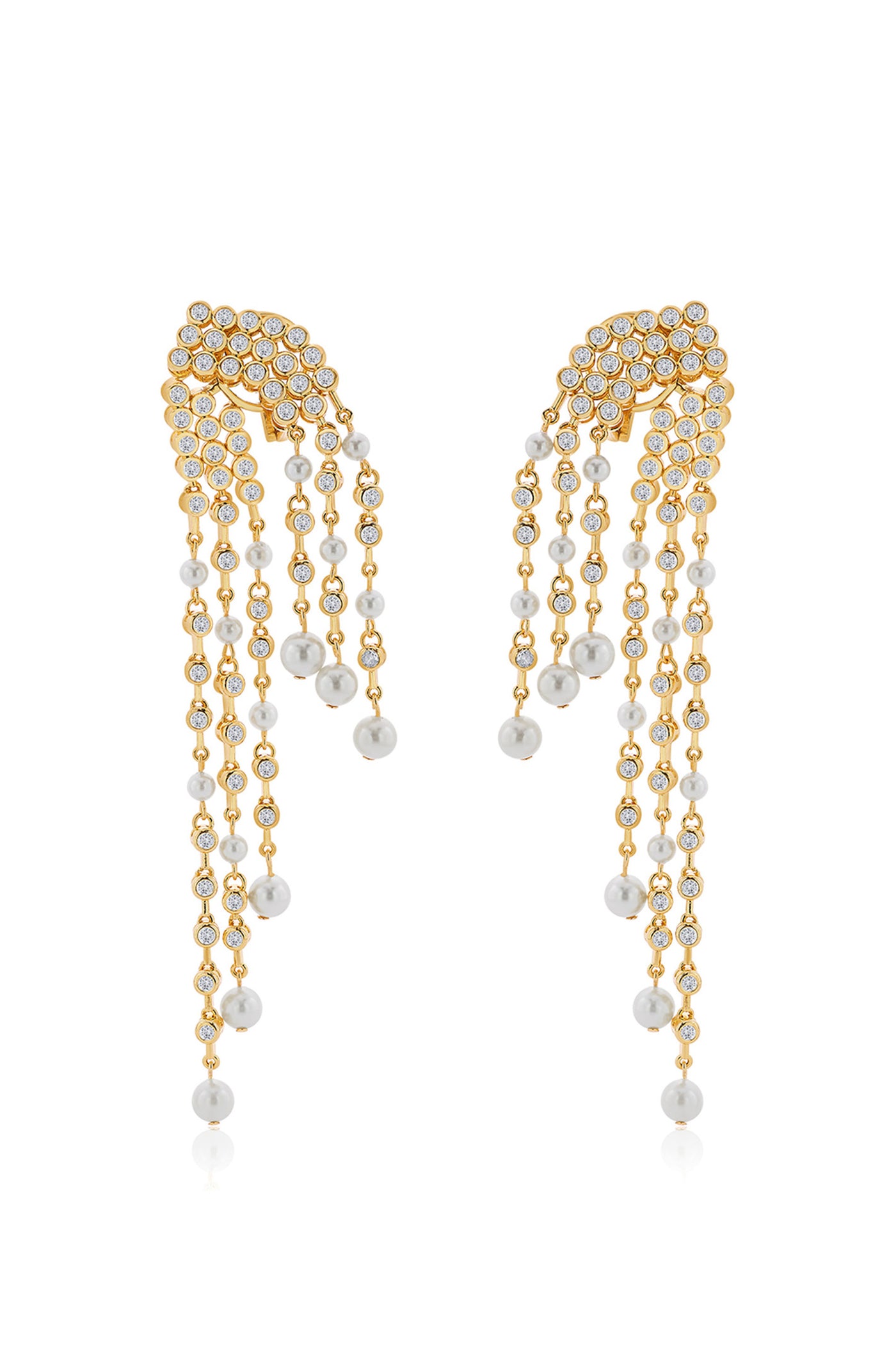Isharya Amara Waterfall Pearl Earrings fashion jewellery online shopping melange singapore