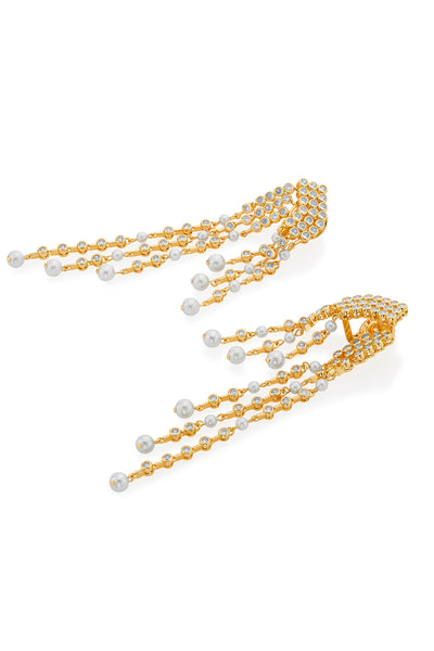 Isharya Amara Waterfall Pearl Earrings fashion jewellery online shopping melange singapore