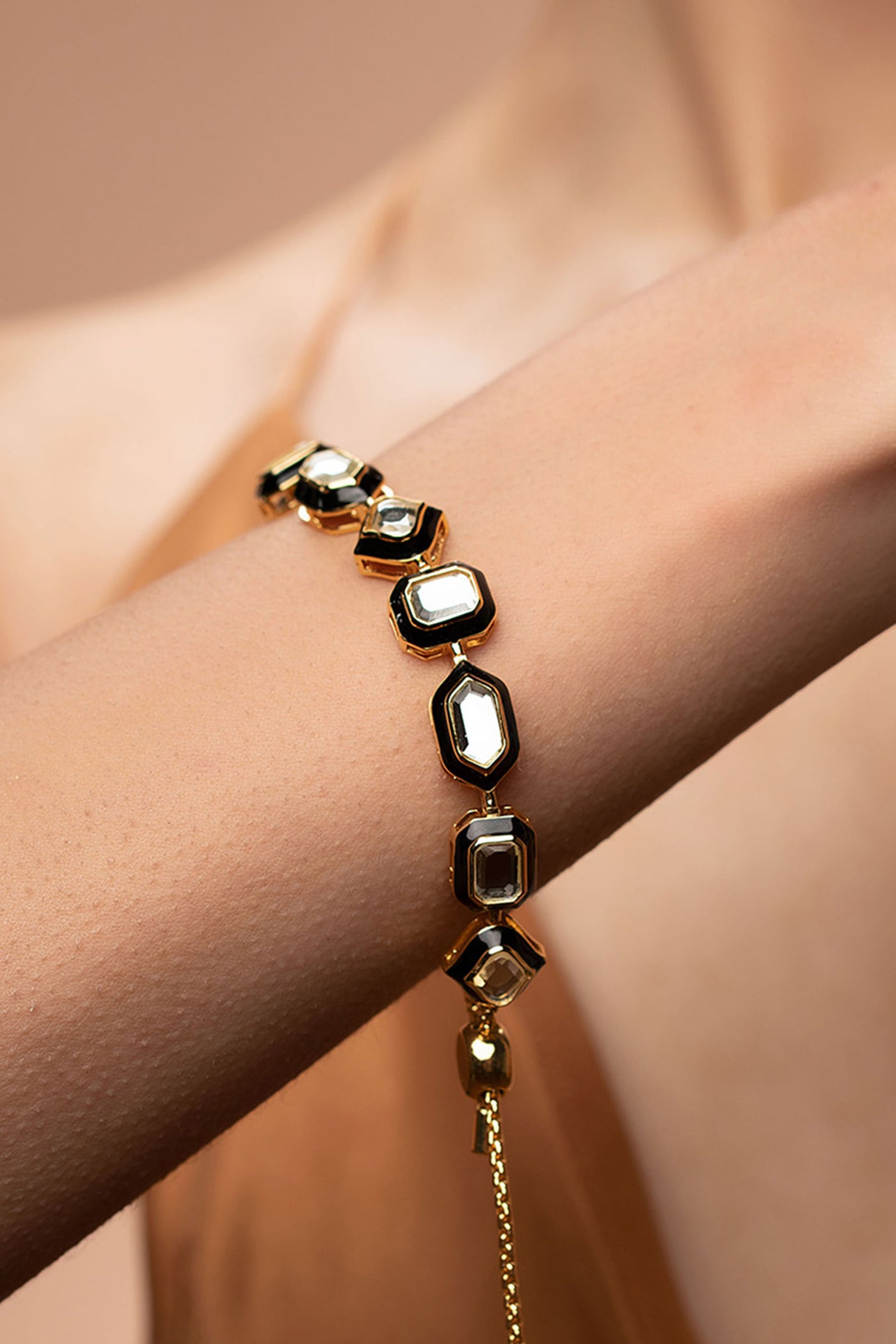 Isharya Amina Mirror Chain Bracelet fashion jewellery indian designer fashion online shopping melange singapore
