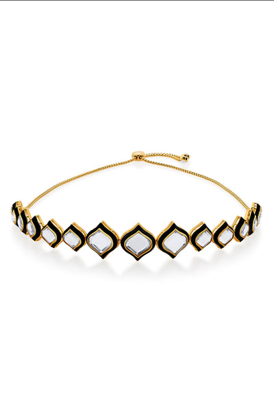 Isharya Amina Mirror Choker Necklace fashion jewellery indian designer fashion online shopping melange singapore