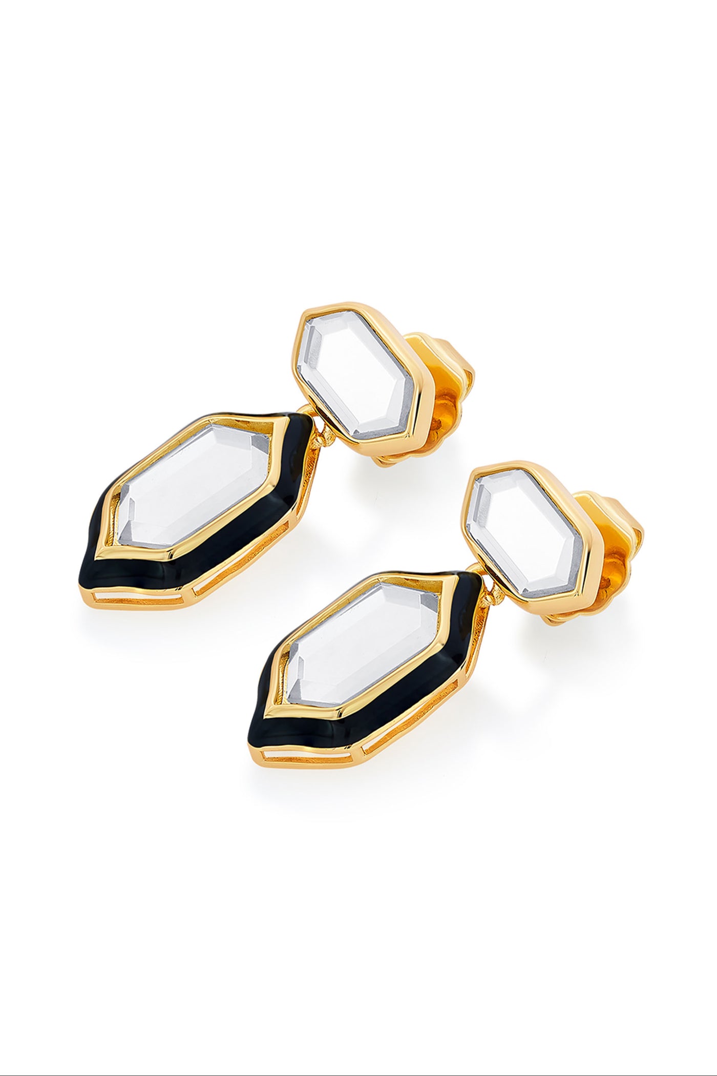 Isharya Amina Mirror Stud Earrings fashion jewellery indian designer fashion online shopping melange singapore