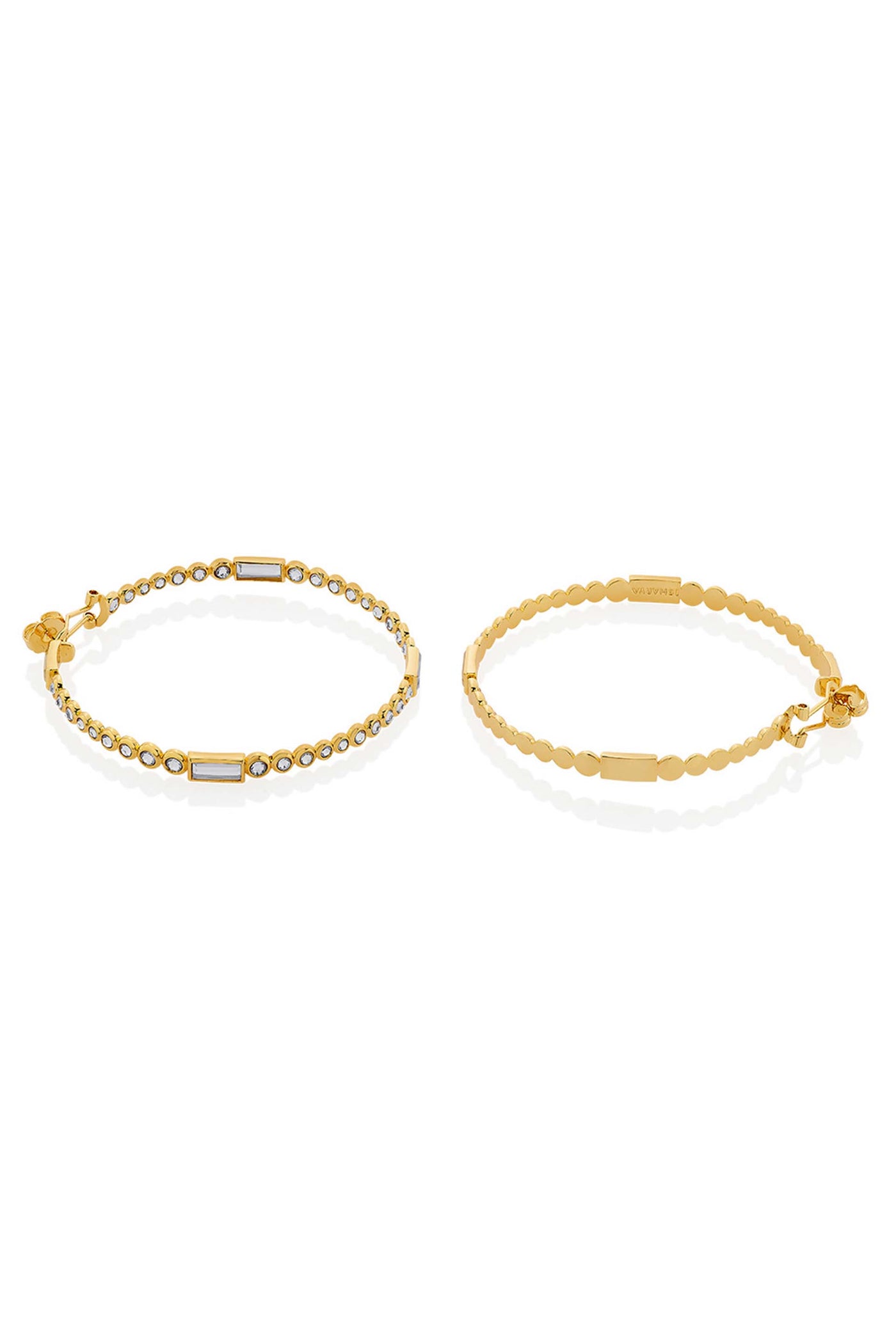 Isharya Aura Gold Oversized Hoop Earrings In 18kt Gold Plated fashion jewellery online shopping melange singapore indian designer wear
